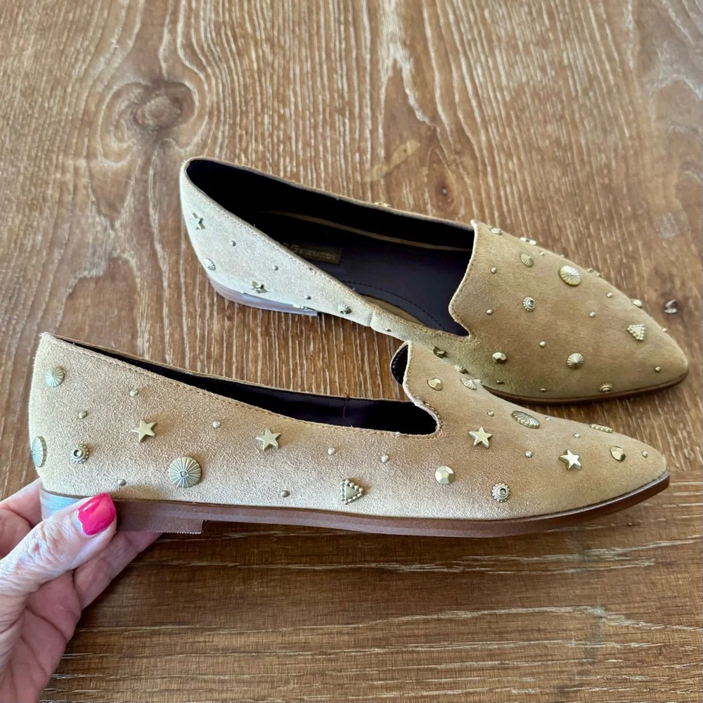 BCBGeneration tan suede Nikkola flats 8.5 - Picture 4 of 13